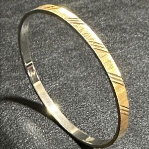 Monet Gold Tone Bangle Bracelet